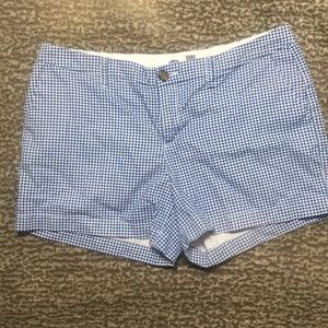 Blue and white shorts